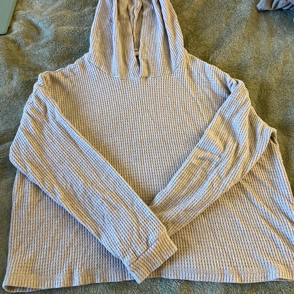 Billabong Light Gray Waffle Sweater